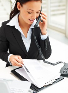 Taking a phone call