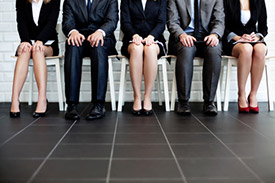 People waiting for job interview